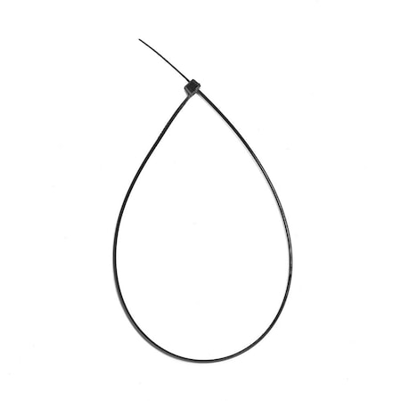 South Main Hardware Cable Tie, 11 in L, 2.9 in Max Bundle Dia., Black, Nylon, 18 lb Strength, 500 PK 200104